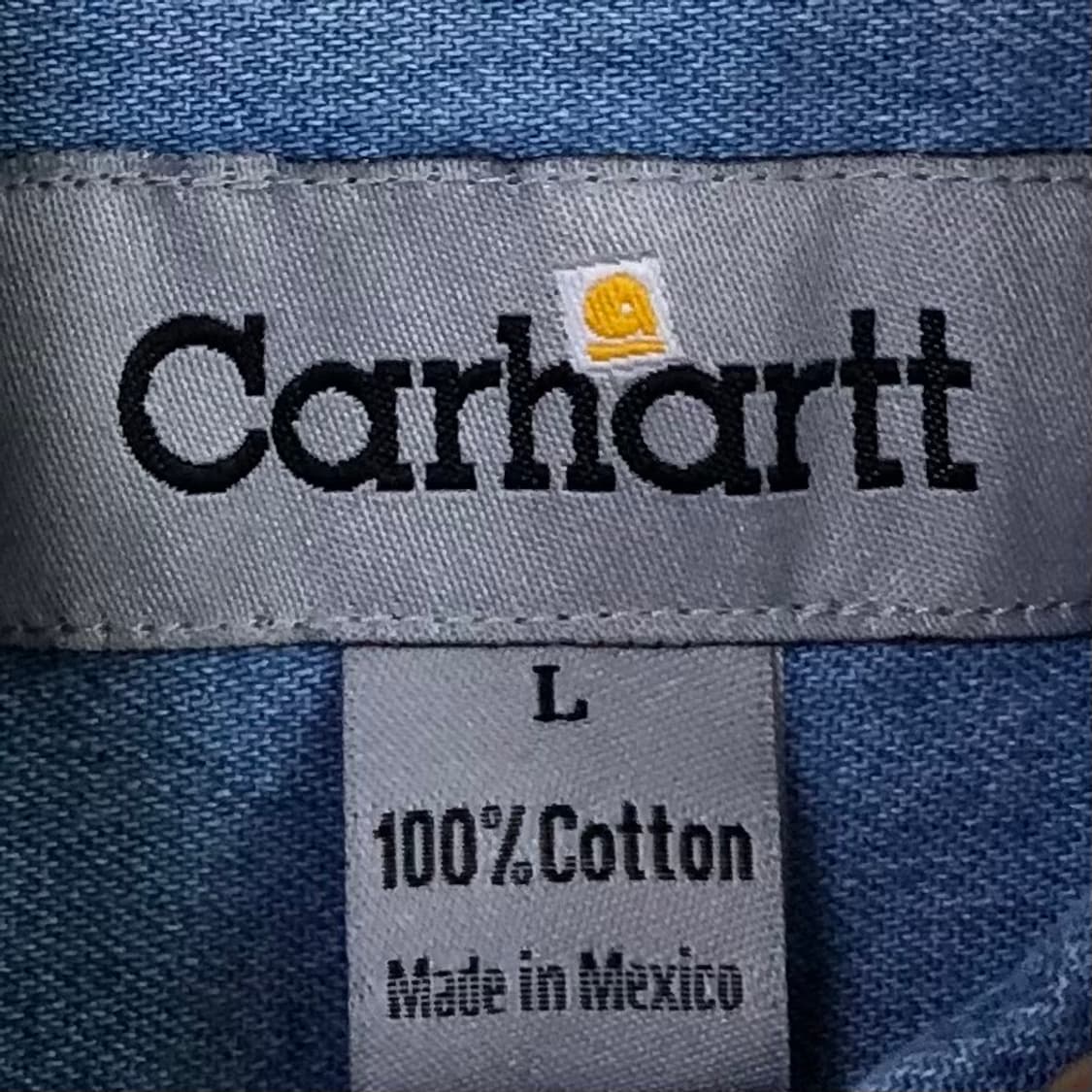 XL 칼하트 데님 셔츠 상품이미지3