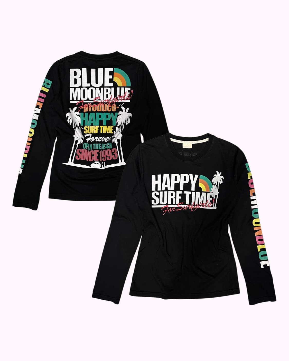 BLUEMOONBLUE logo lettering slim t-shirt 상품이미지1