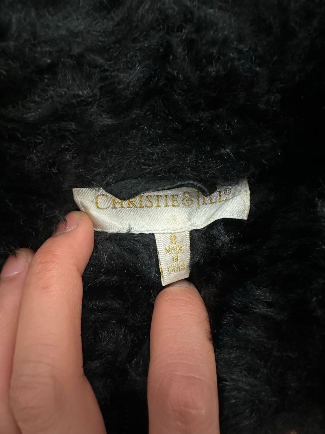 S)재패니즈 빈티지 블랙 퍼 무스탕 베스트 상품이미지2