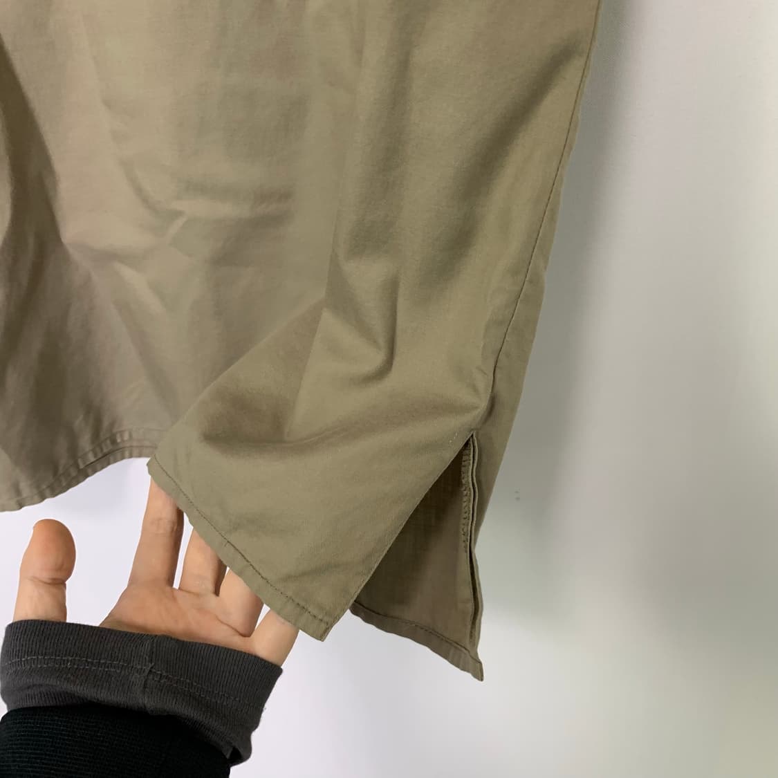 웅가로 파리스 빈티지 여성 슬리브리스 블라우스 카키 베이지 9사이즈 상품이미지4