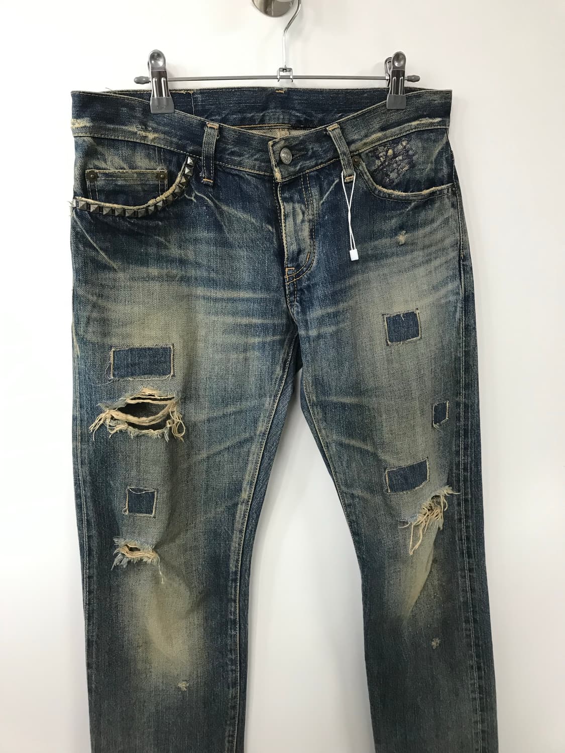 히스테릭글래머 로우라이즈 패치 데님팬츠 상품이미지2