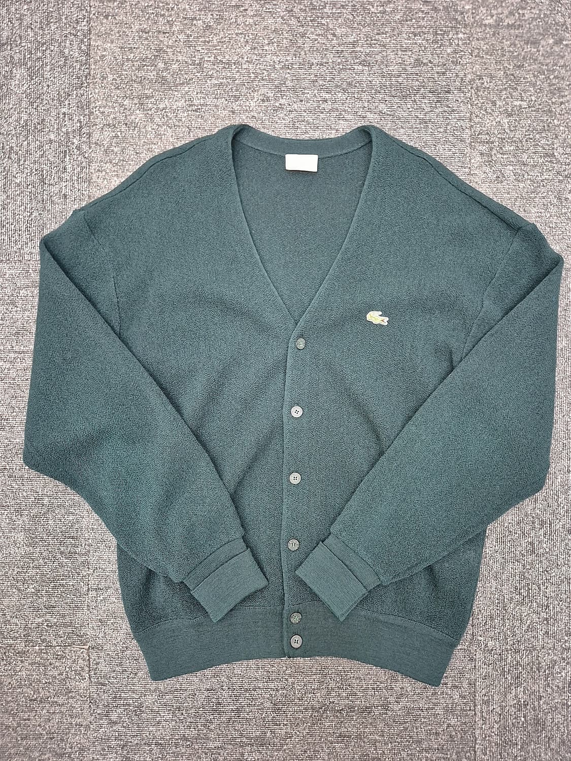 [100]<라코스테>카키 니트가디건 상품이미지1