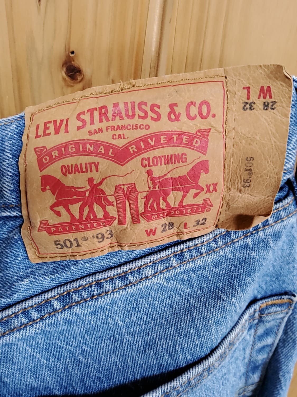 리바이스 501 하프바지 28 상품이미지2