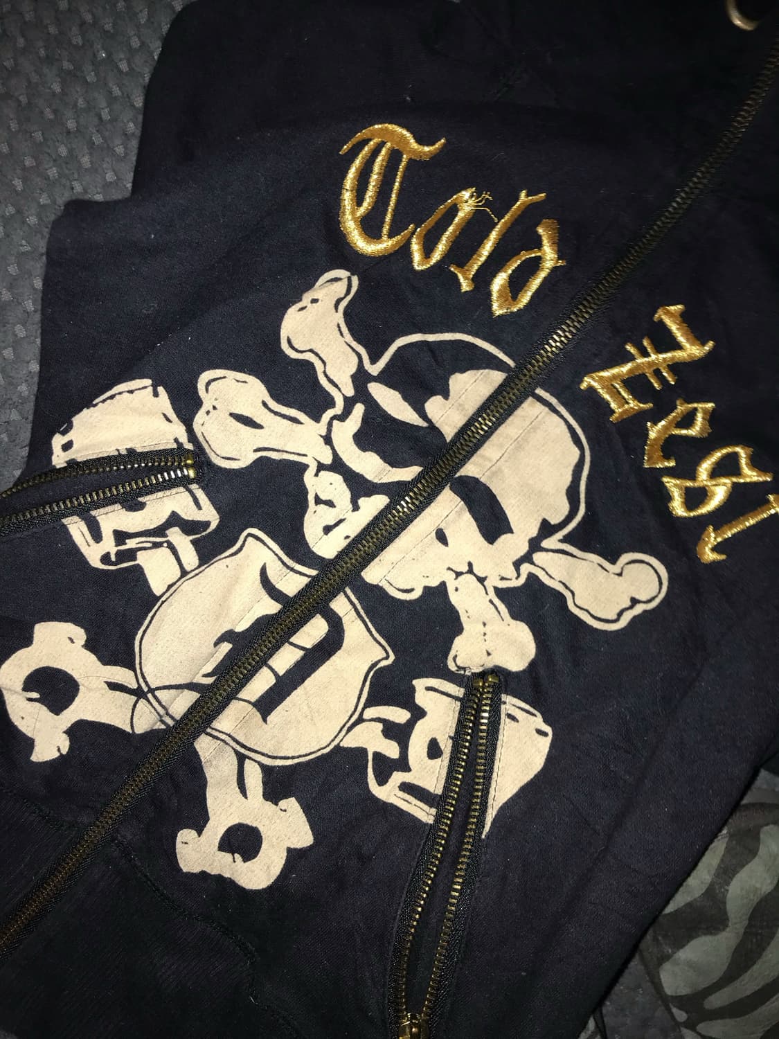 [d.i.a] Gold Skull Zip Hoodie 상품이미지3
