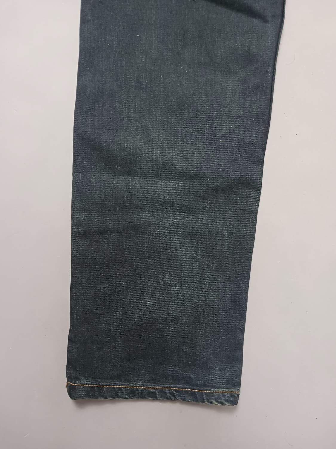 [37] 빈티지 흑청 생지 레귤러진 청바지 상품이미지9