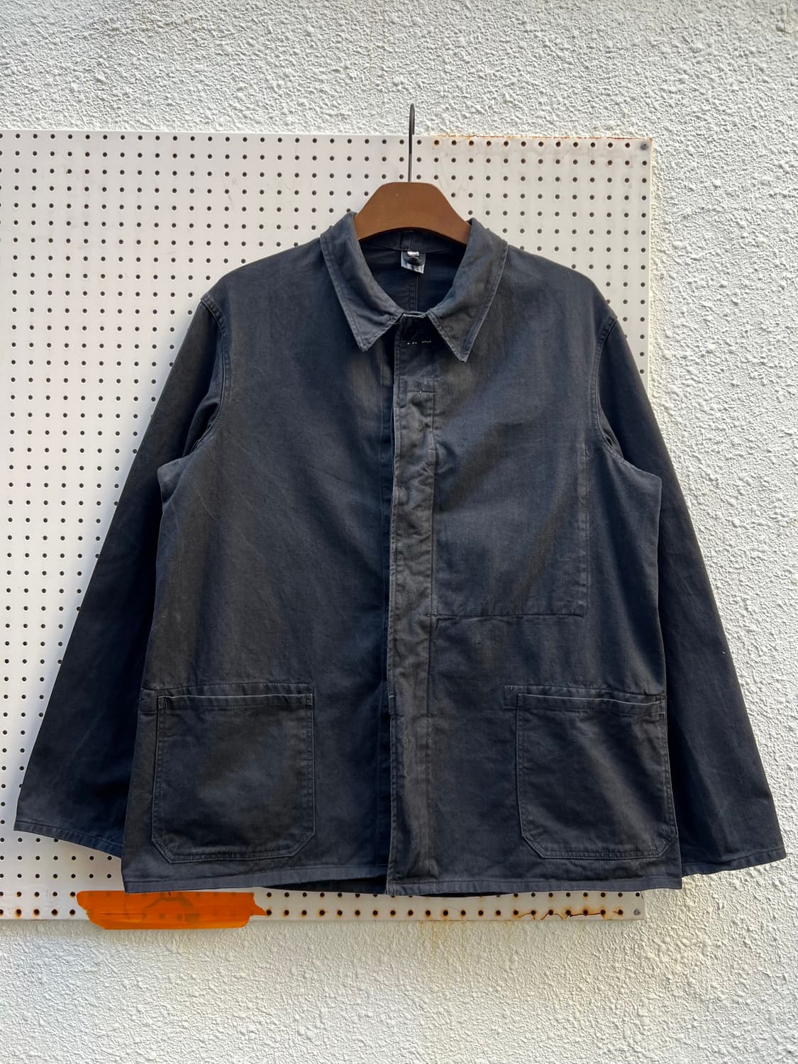 OLD VINTAGE BLACK FRENCH WORK 블랙프렌치워크자켓 상품이미지8