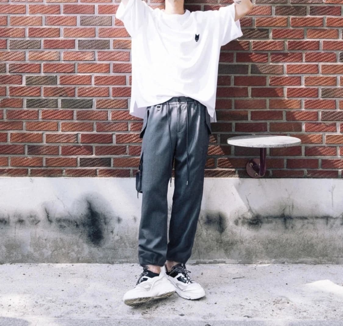 송지오옴므 자수 카고 바지 상품이미지1