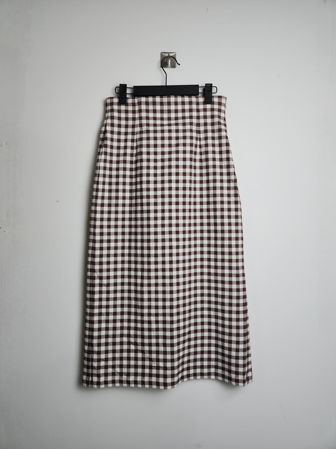 (GU)깅엄 체크 롱 스커트 상품이미지7