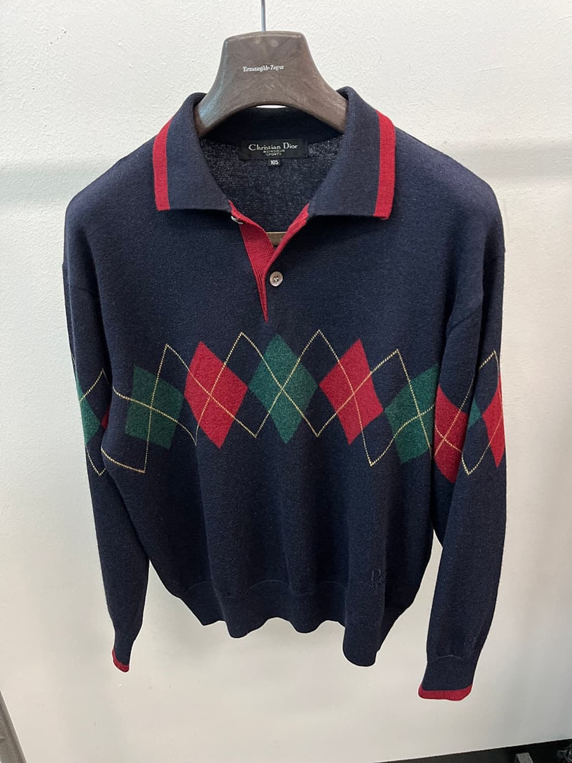 100-105) 크리스찬디올 아가일 카라니트  상품이미지3