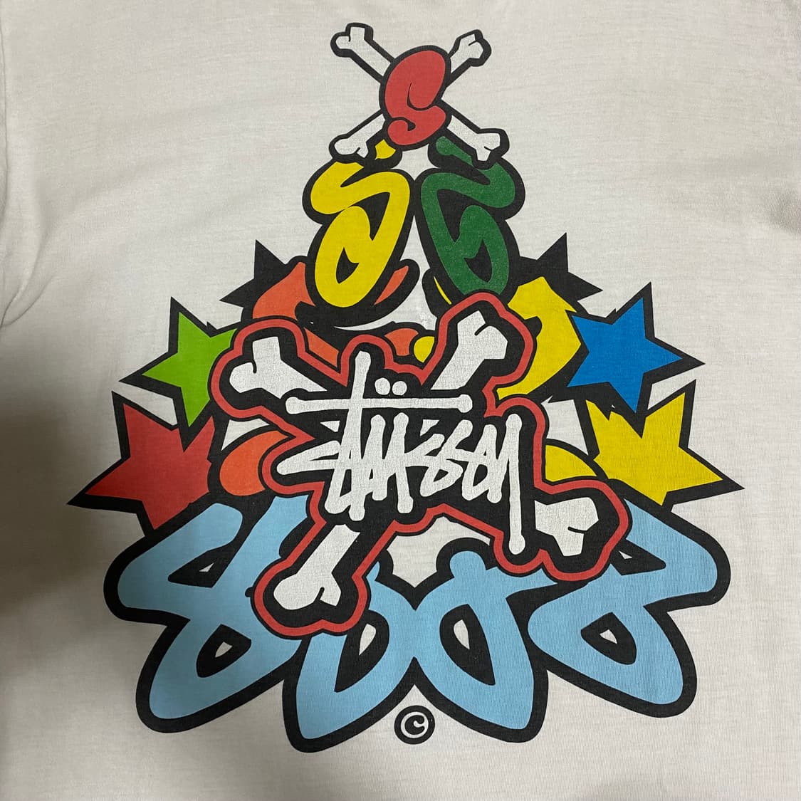 Vintage 00’s Stussy Bones T Shirt 상품이미지2