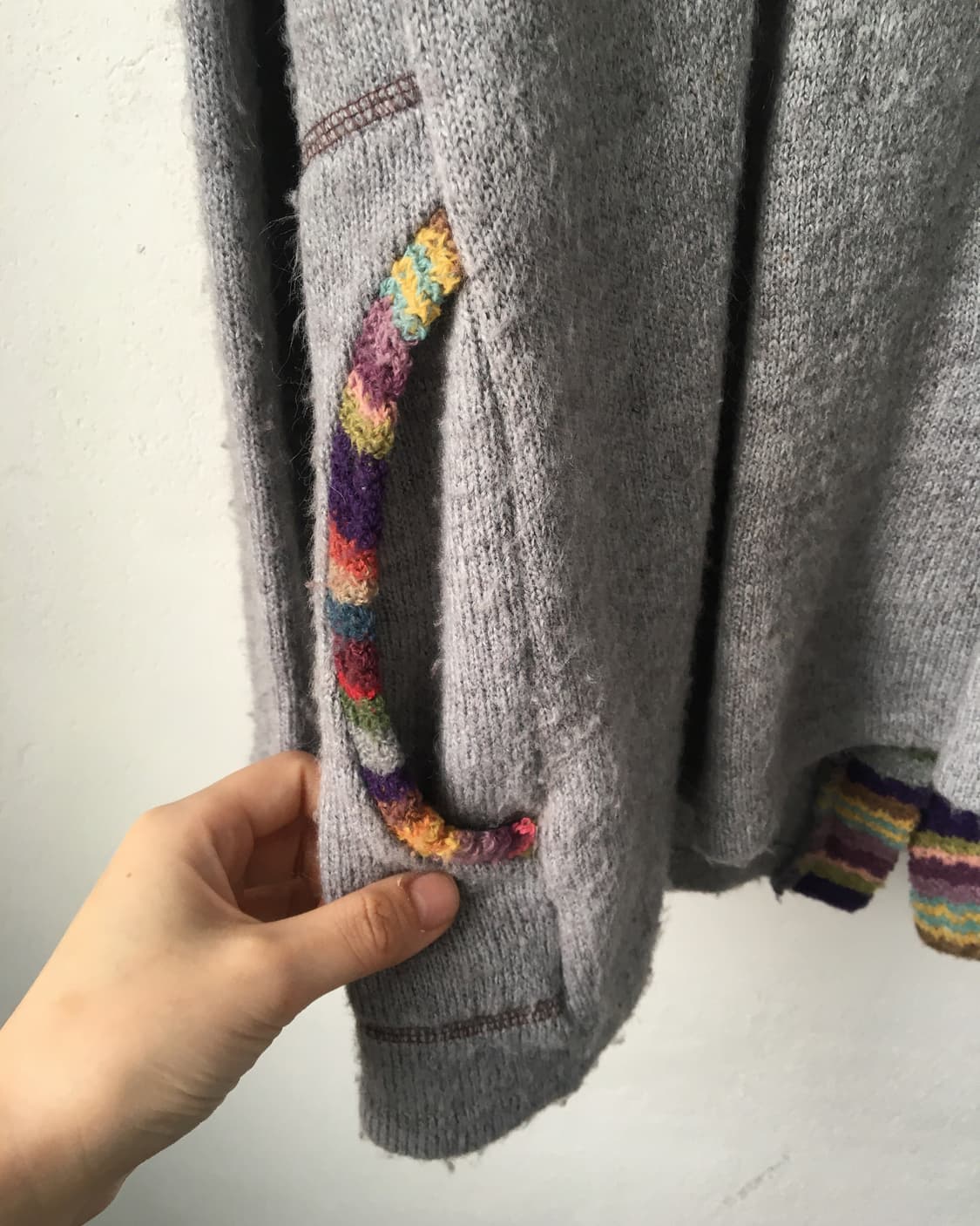 Line detail high neck knit cardigan 상품이미지4