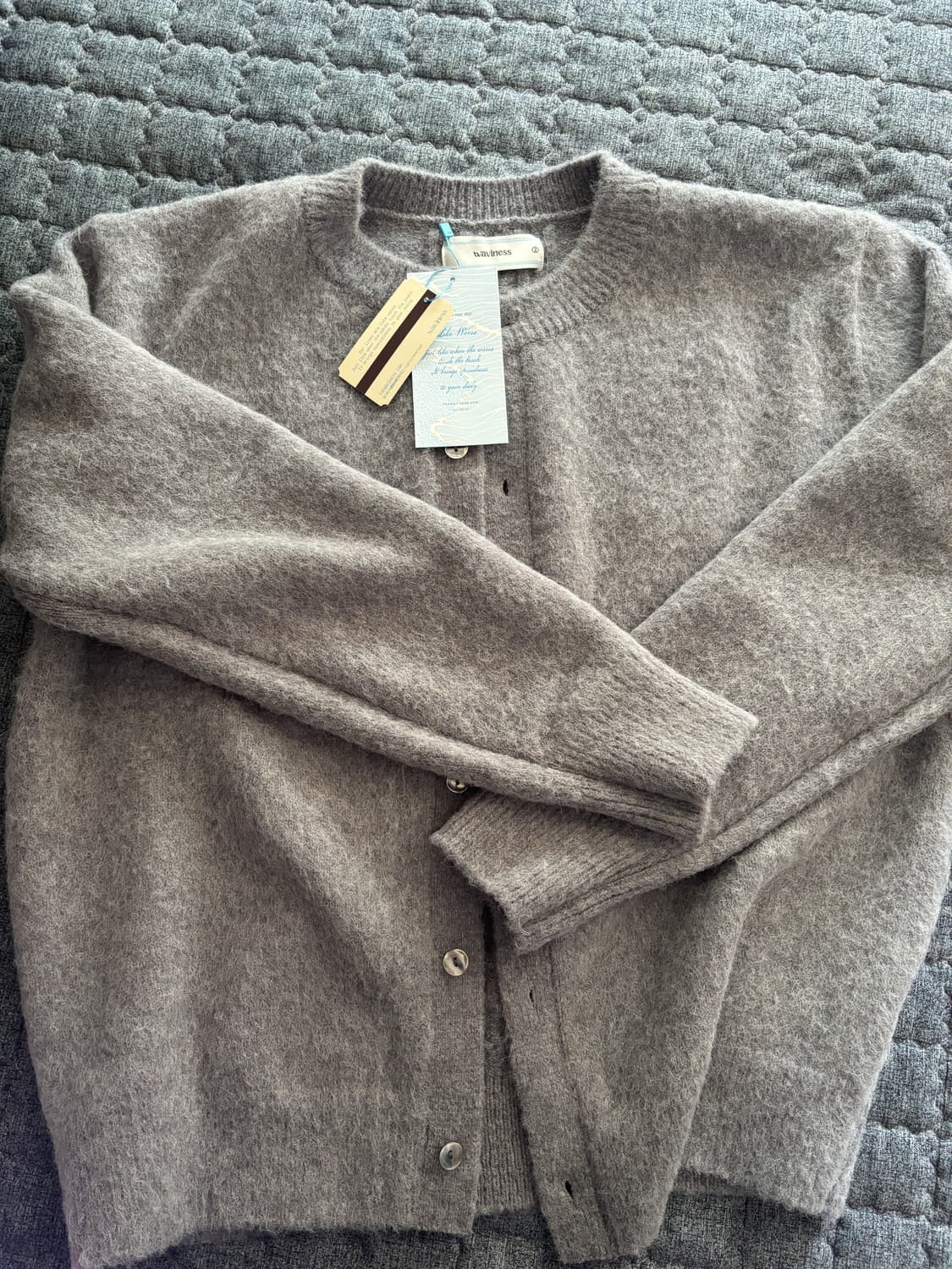 24fw 웨이비니스 모헤어가디건 2사이즈 상품이미지2