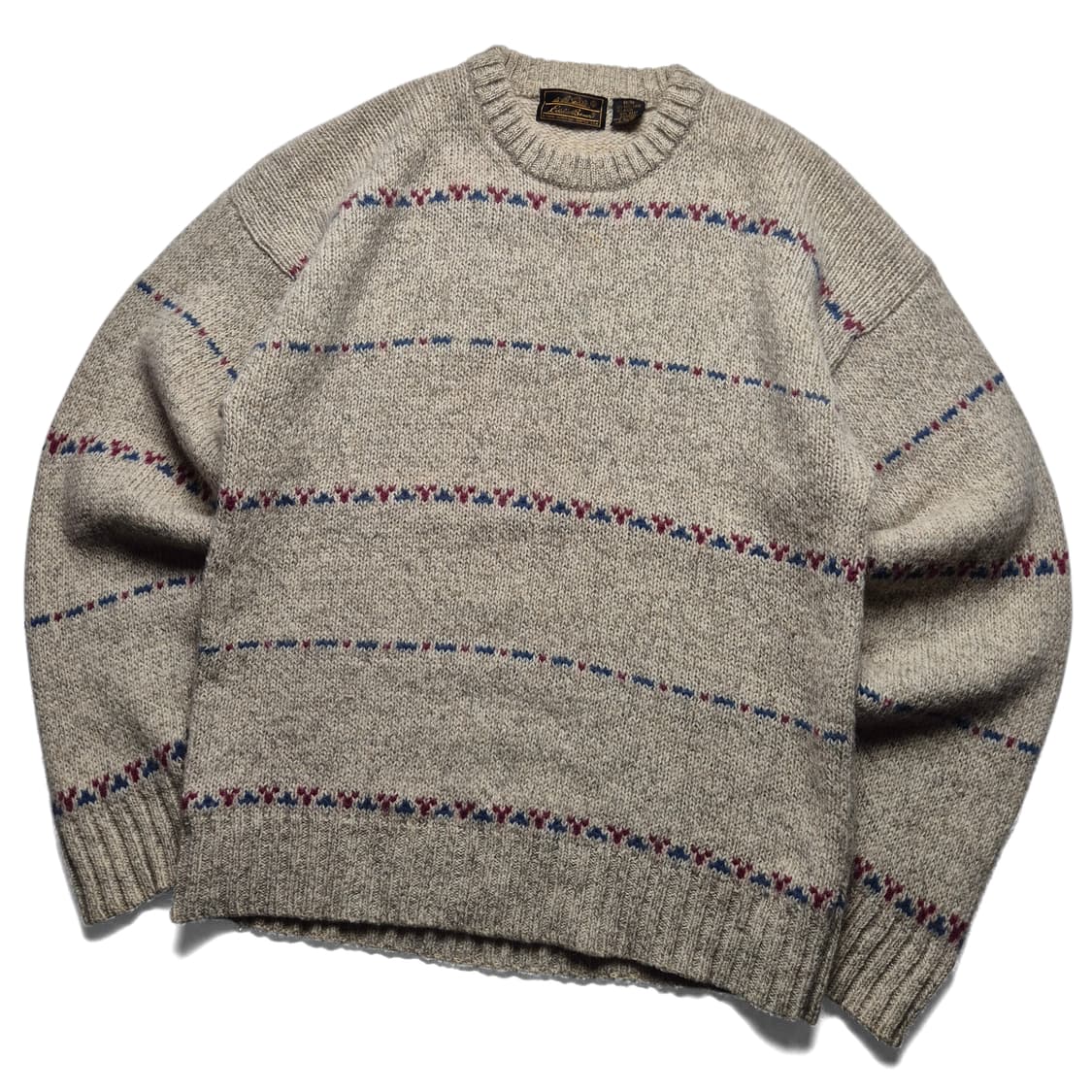 [M] 에디바우어 90s 빈티지 스트라이프 울 니트 상품이미지1