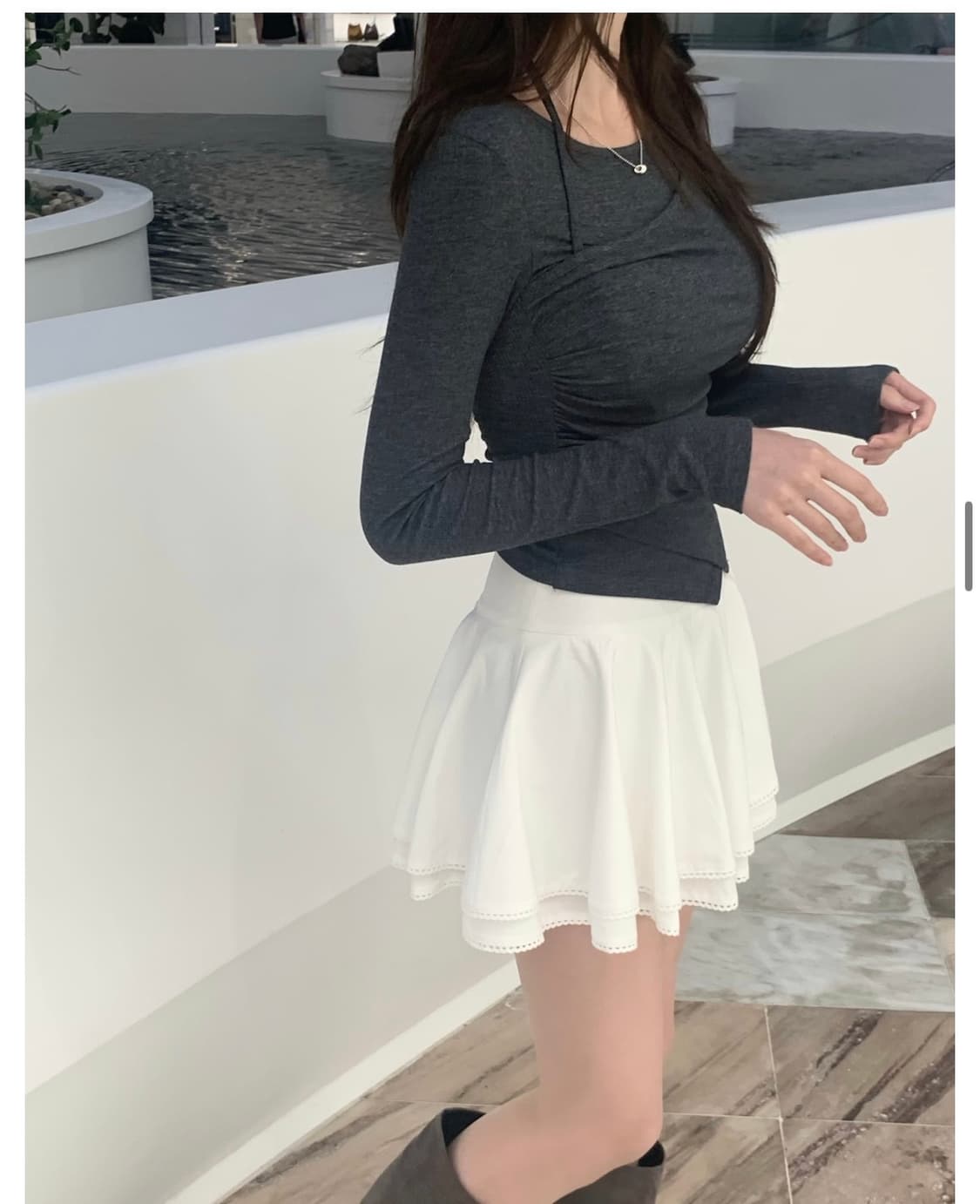 르브아 미미 스커트 화이트 상품이미지4