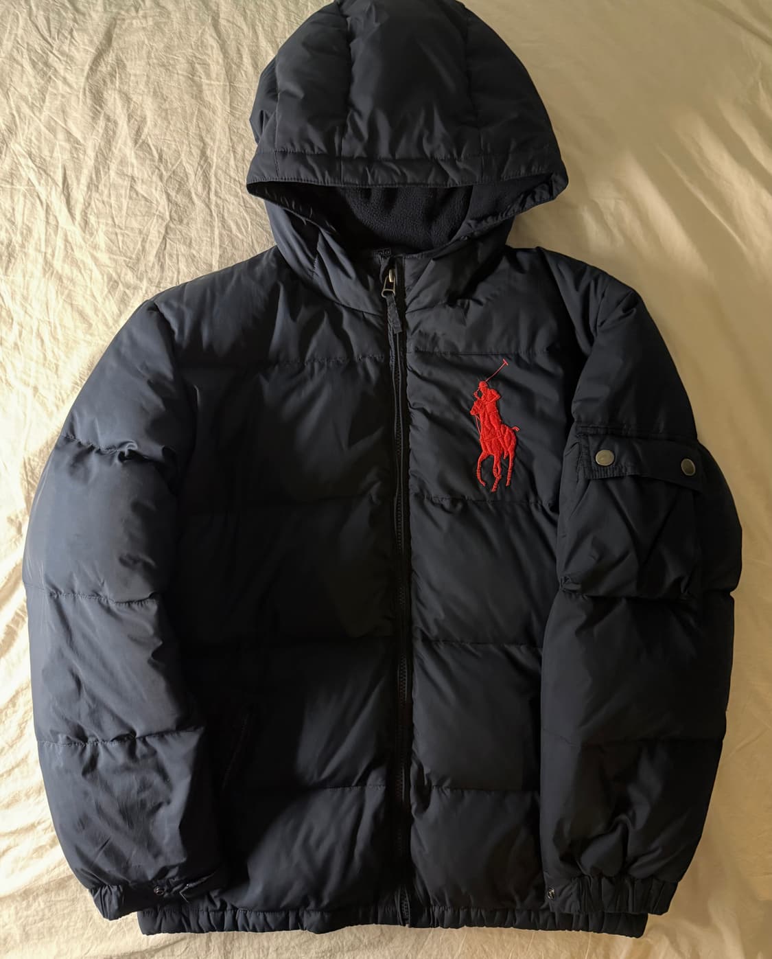 폴로 빅포니 패딩 네이비 M 상품이미지2