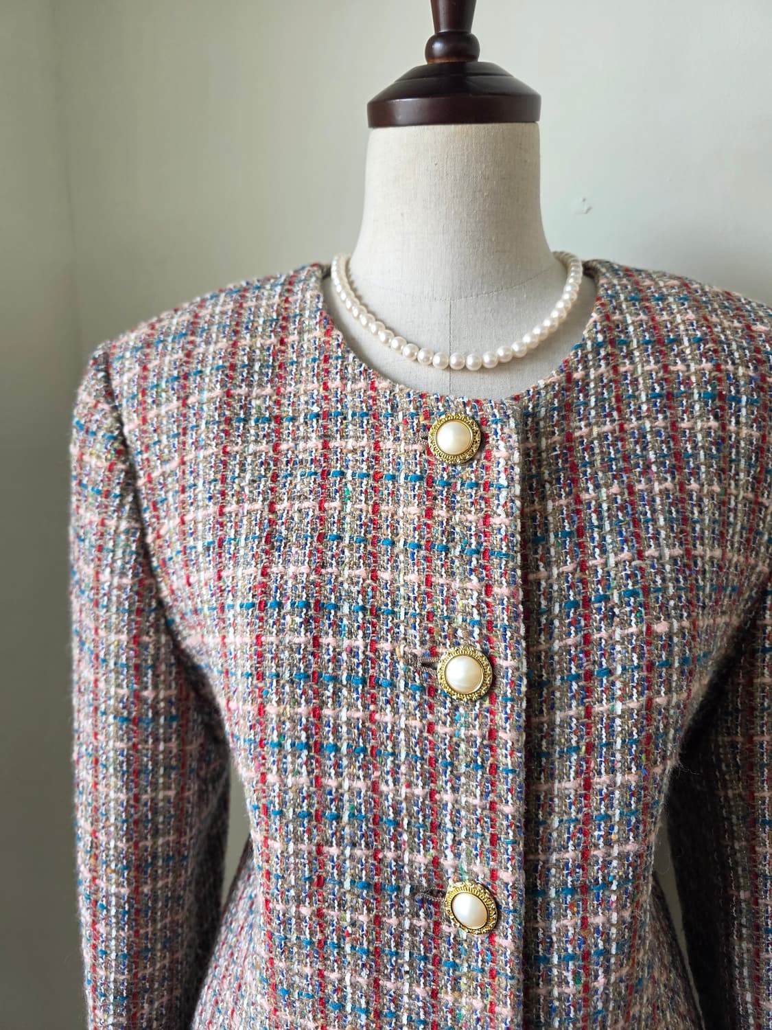 부클 트위드 셋업 상품이미지3