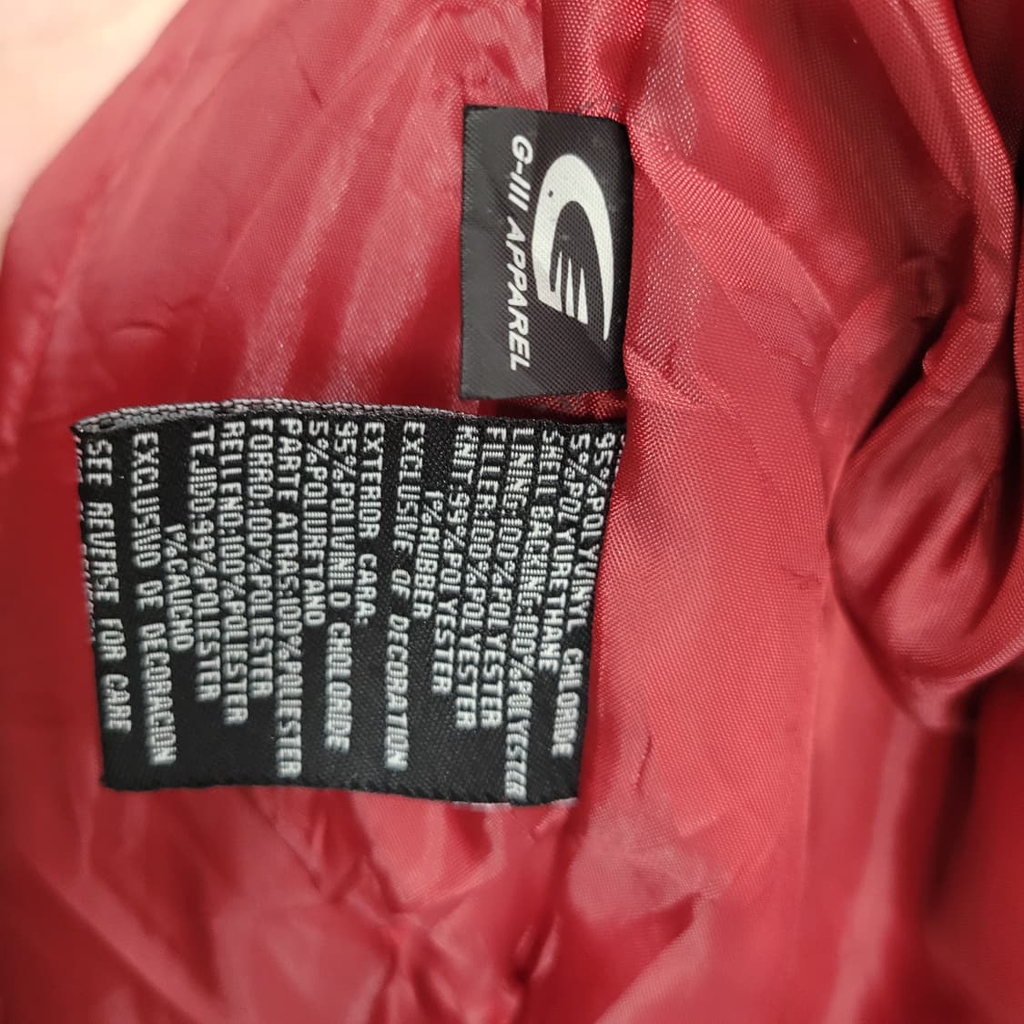 NFL 워싱턴 레드스킨스 레더 자켓 상품이미지5