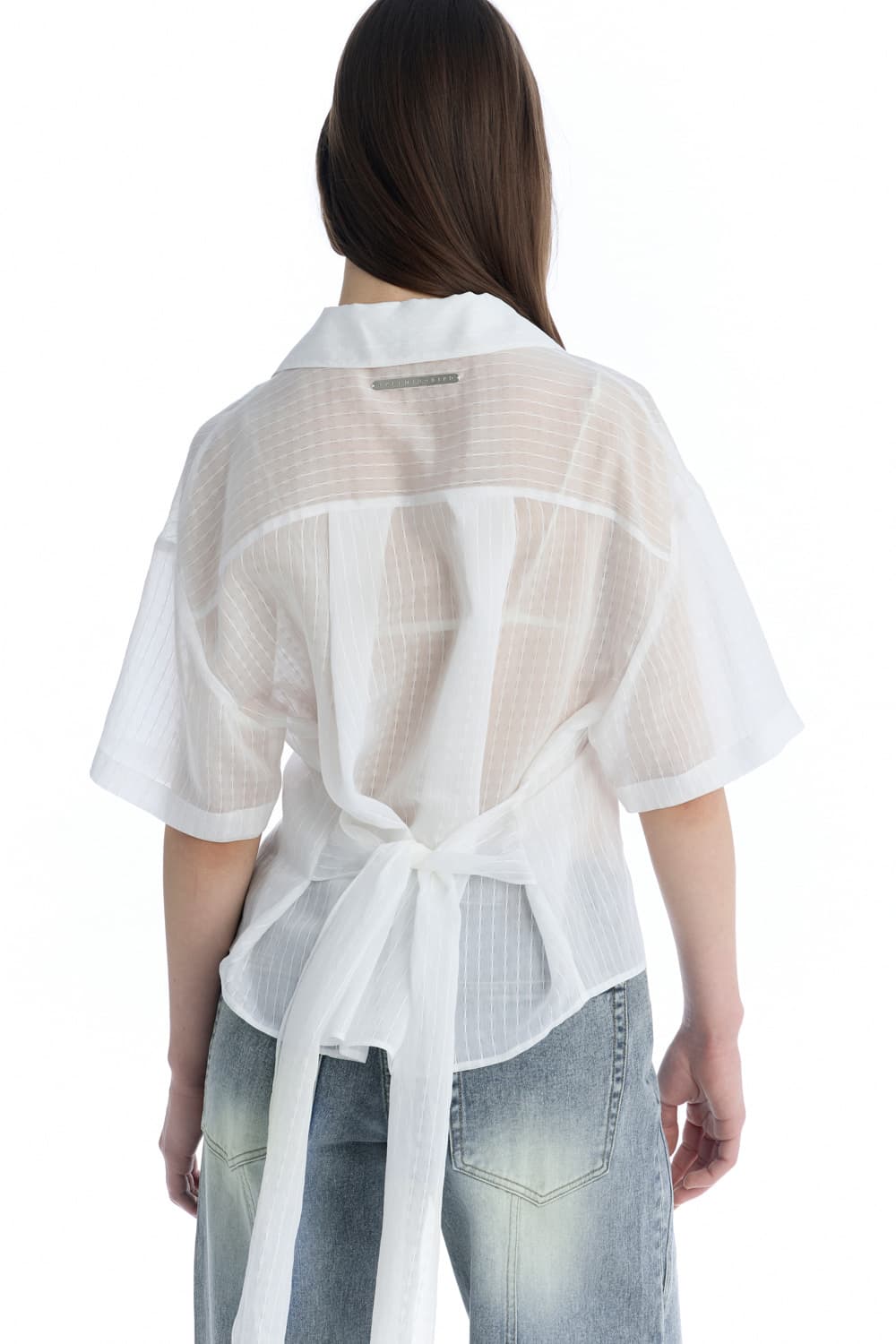 트리밍버드 Tie Waist Shirt [ White ] 상품이미지1
