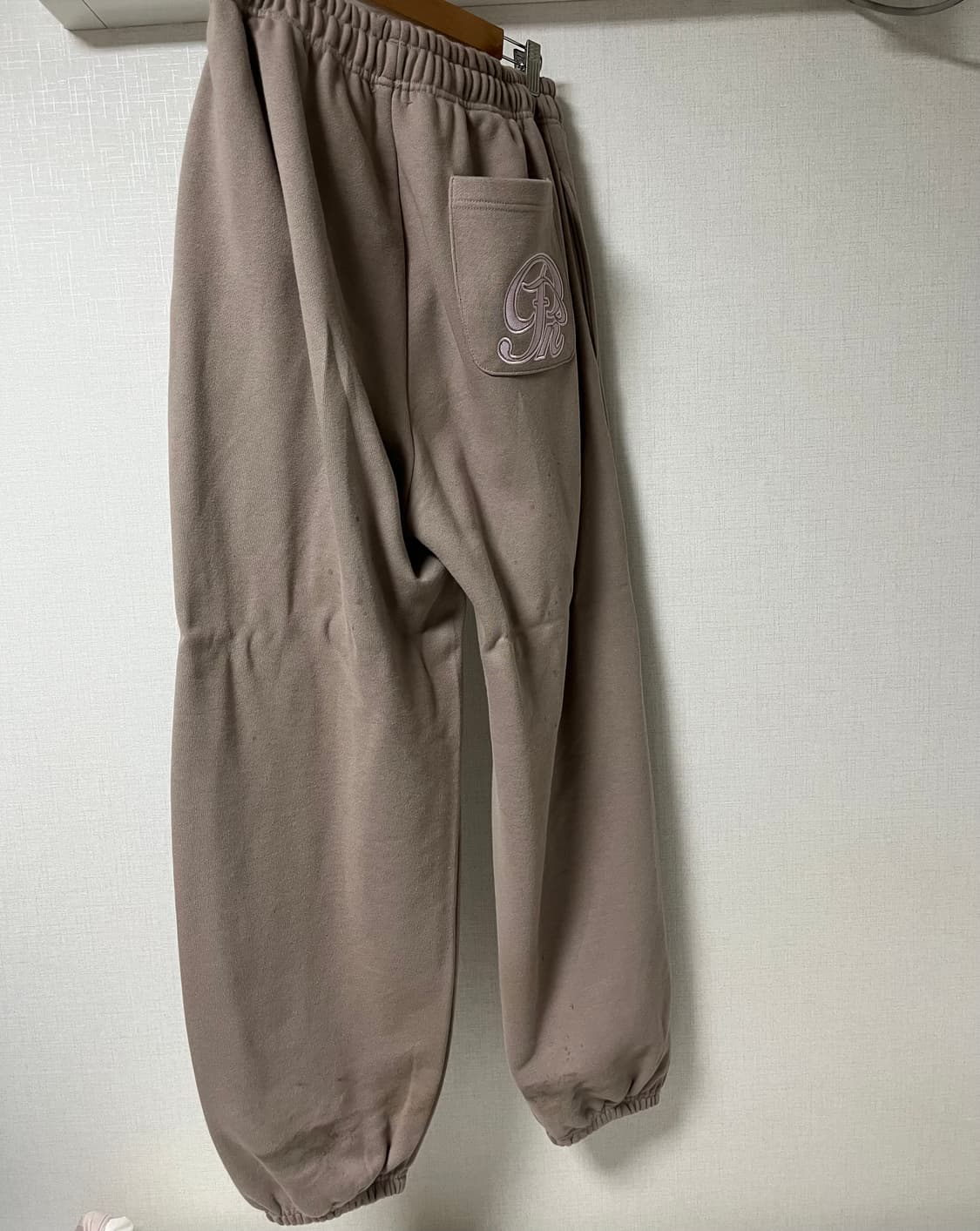 플리즈노팔로우 마미 와이드 스웨트 조거 팬츠 모카무스 상품이미지3