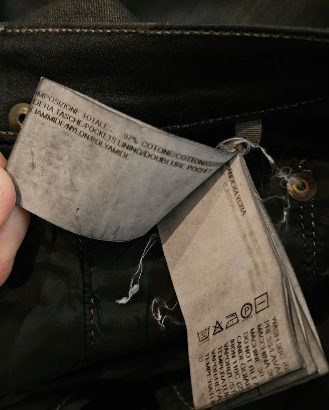 릭오웬스 다크쉐도우 디트로이트컷 코팅진 34 상품이미지8