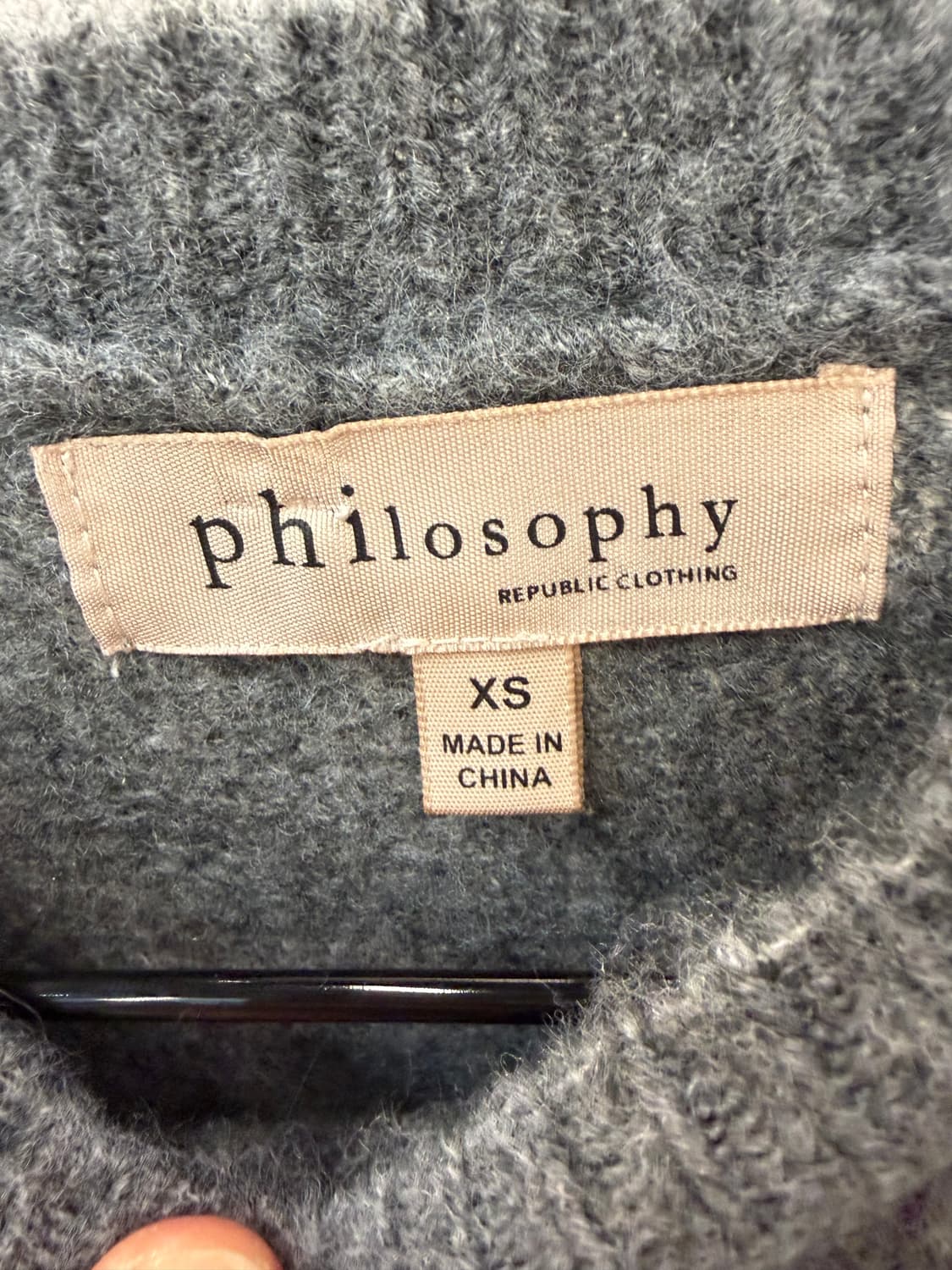 Philosophy 필로소피 그레이 니트 XS 상품이미지6