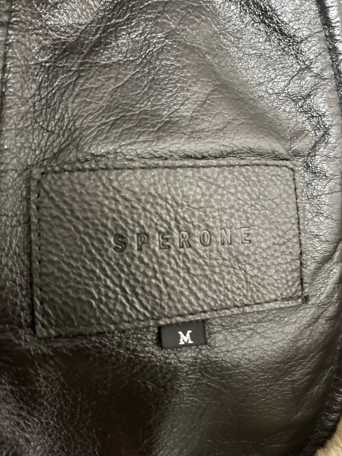 [M] 스페로네 B-3 리얼 레더 (램스킨) 무스탕 브라운 상품이미지5