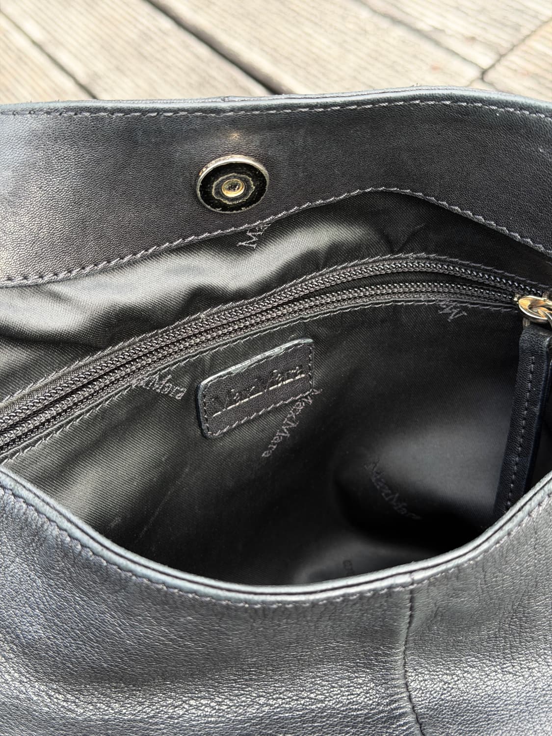 빈티지 막스마라 레더 호보백 상품이미지7