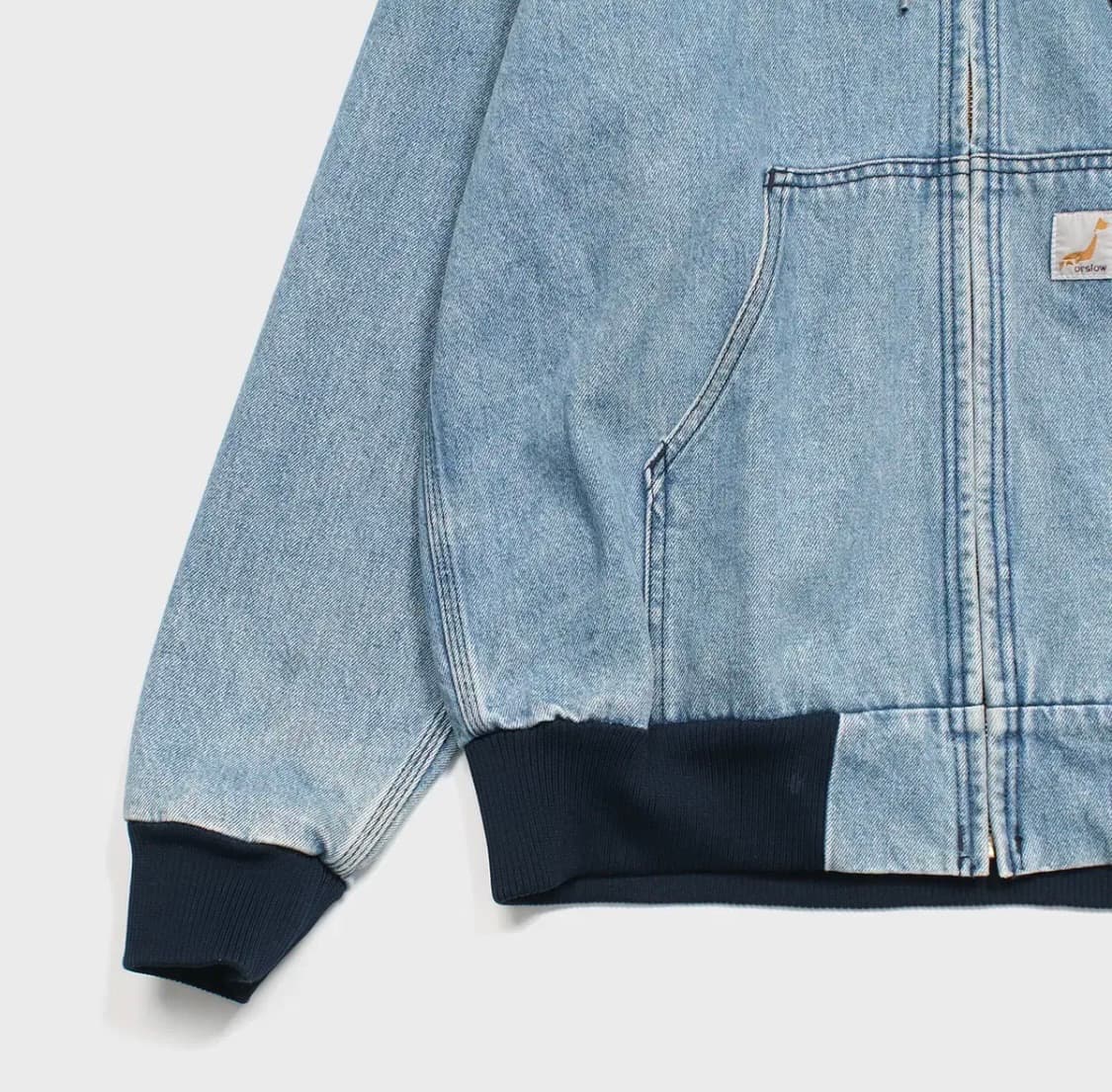 오어슬로우x빔즈 데님 후드 집업 자켓 상품이미지6