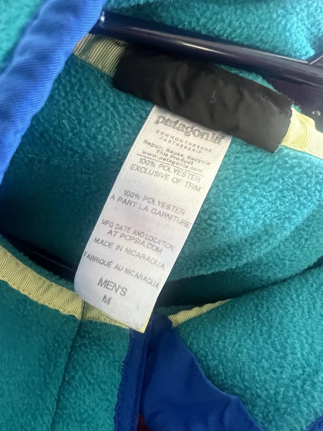 10s 파타고니아 신칠라 스냅-T 민트/블루 니카라과 상품이미지3