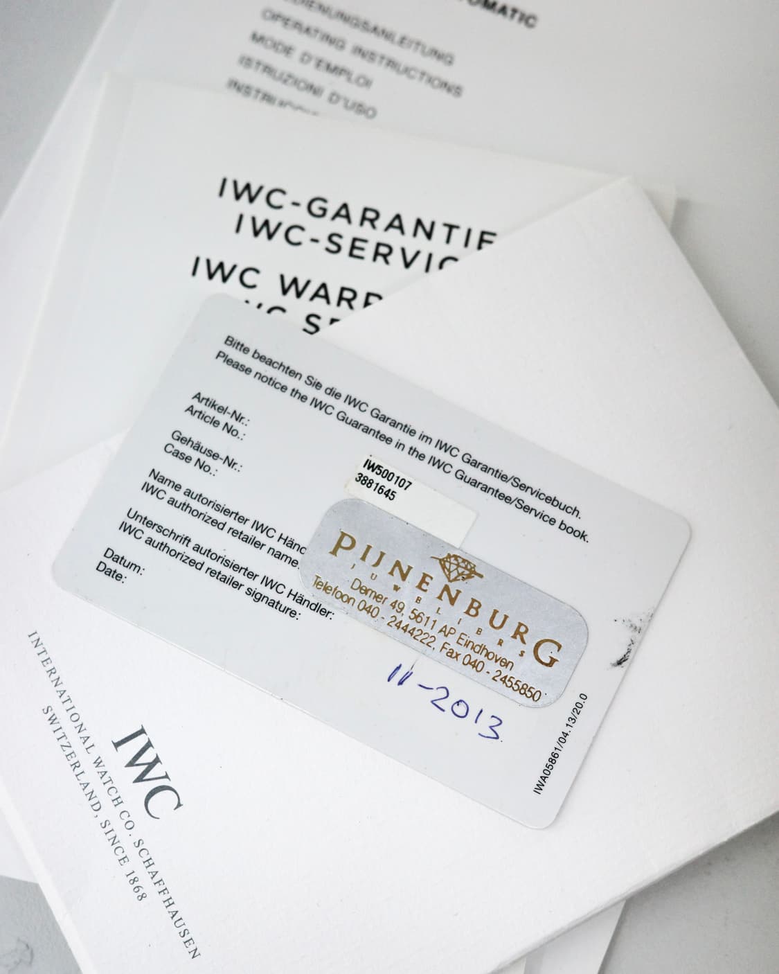 IWC 포르투기저 오토매틱 세븐데이즈 상품이미지8