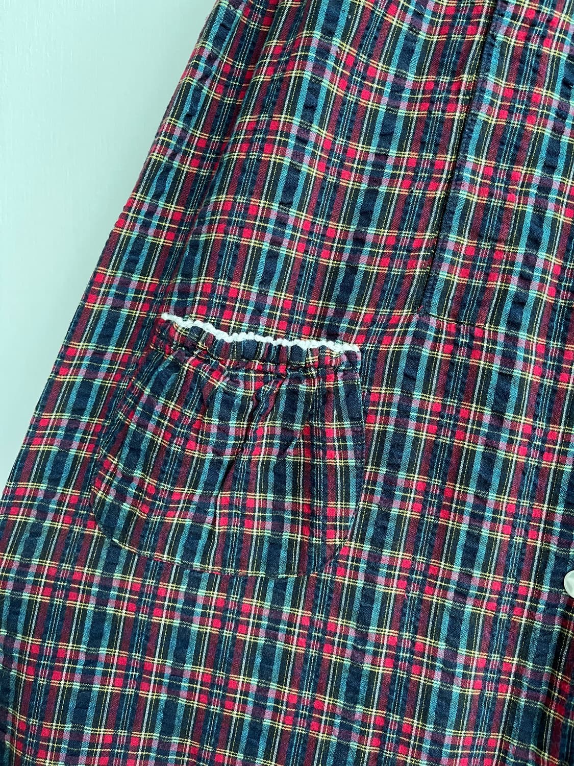 Angeliebe 레드 체크 원피스 상품이미지3