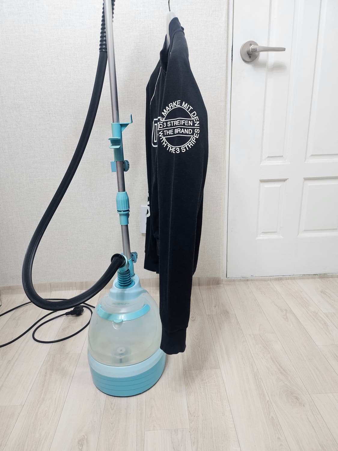 (100)L ☆초희귀☆아디다스 오리지널 슈퍼스타 로고 [블랙] 트랙탑져지 상품이미지5