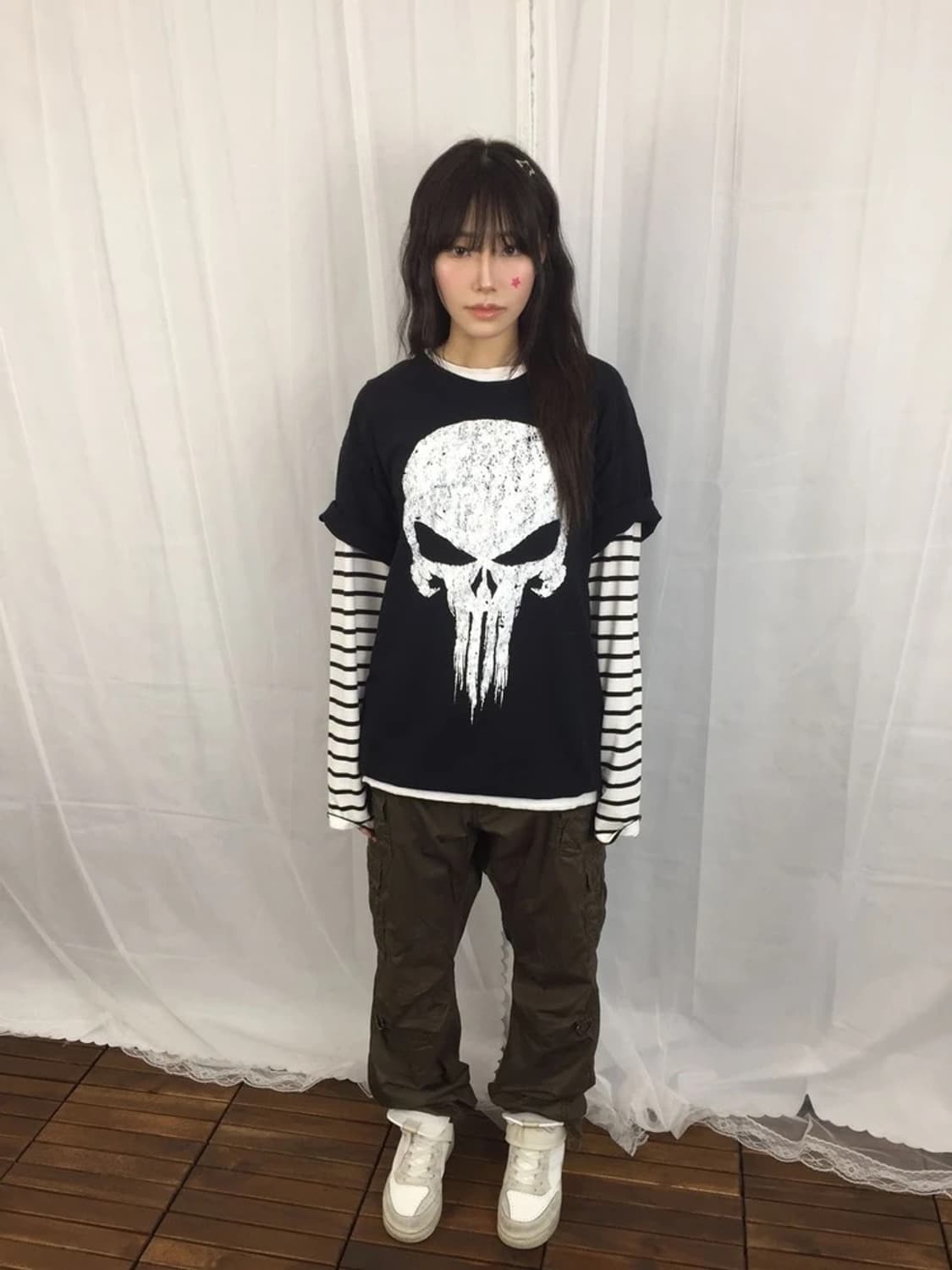 Marvel Punisher Skull Graphic Tee 상품이미지1