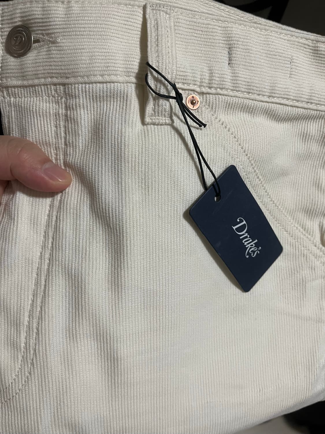 [31]드레익스 에크루 코듀로이 셀비지 데님 상품이미지1