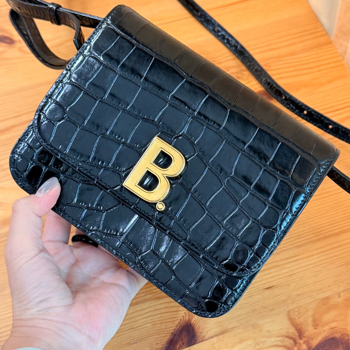 발렌시아가 정품 B로고 크로커 여성 스몰 크로스백 숄더백 상품이미지2