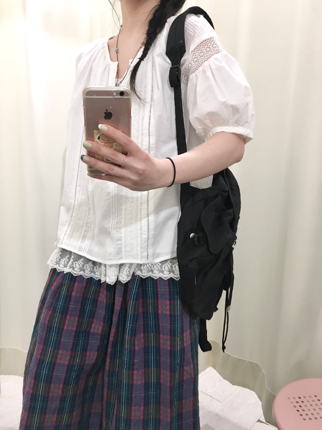 vivid check skirt 상품이미지6