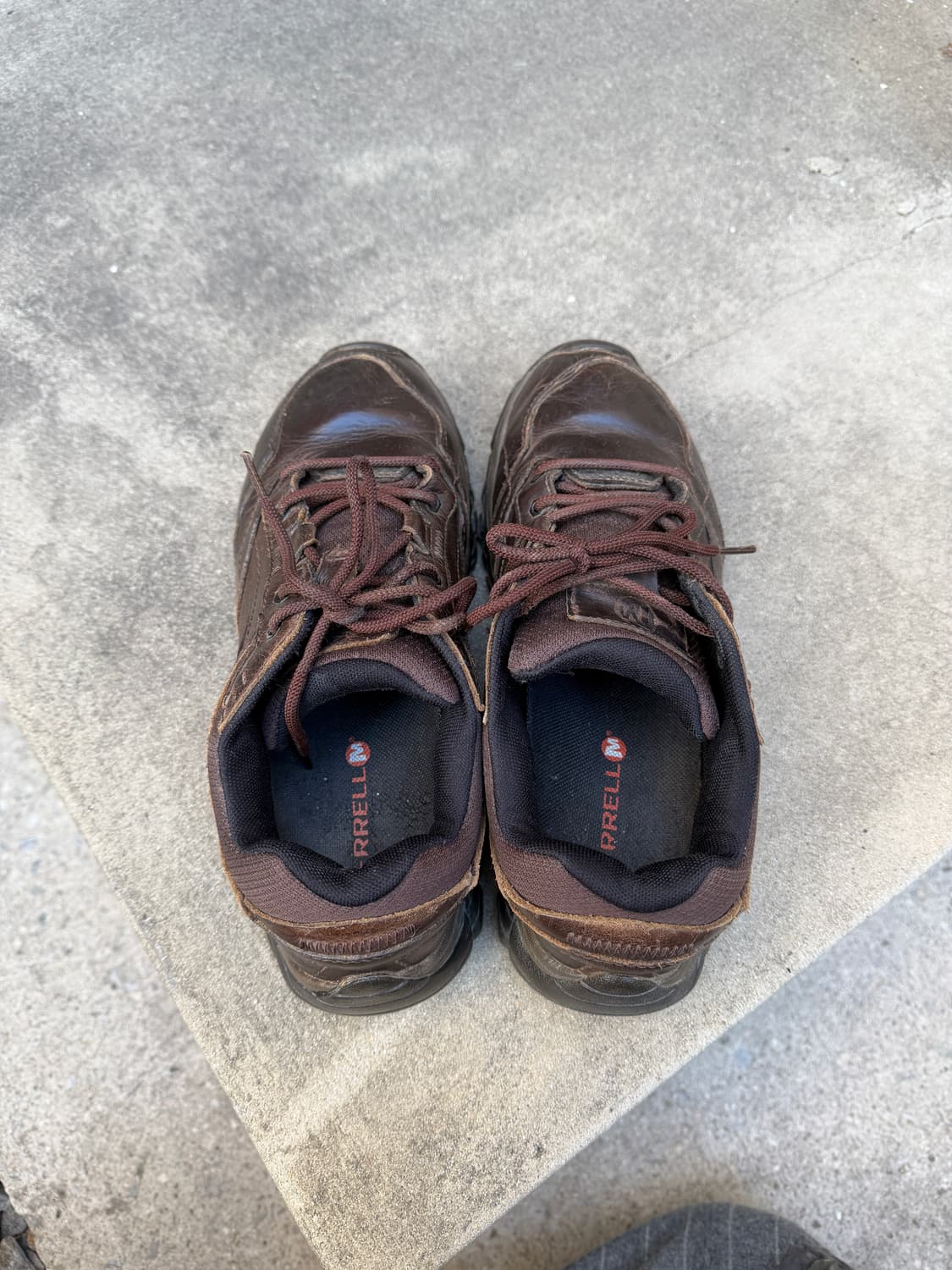 MERRELL BROWN LEATHER HIKING 머렐 하이킹슈즈 상품이미지7