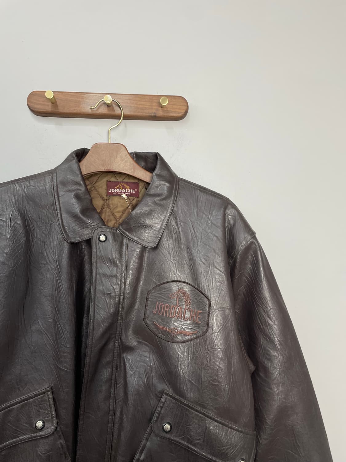 죠다쉬 빈티지 브라운 레더자켓 H2114 상품이미지3