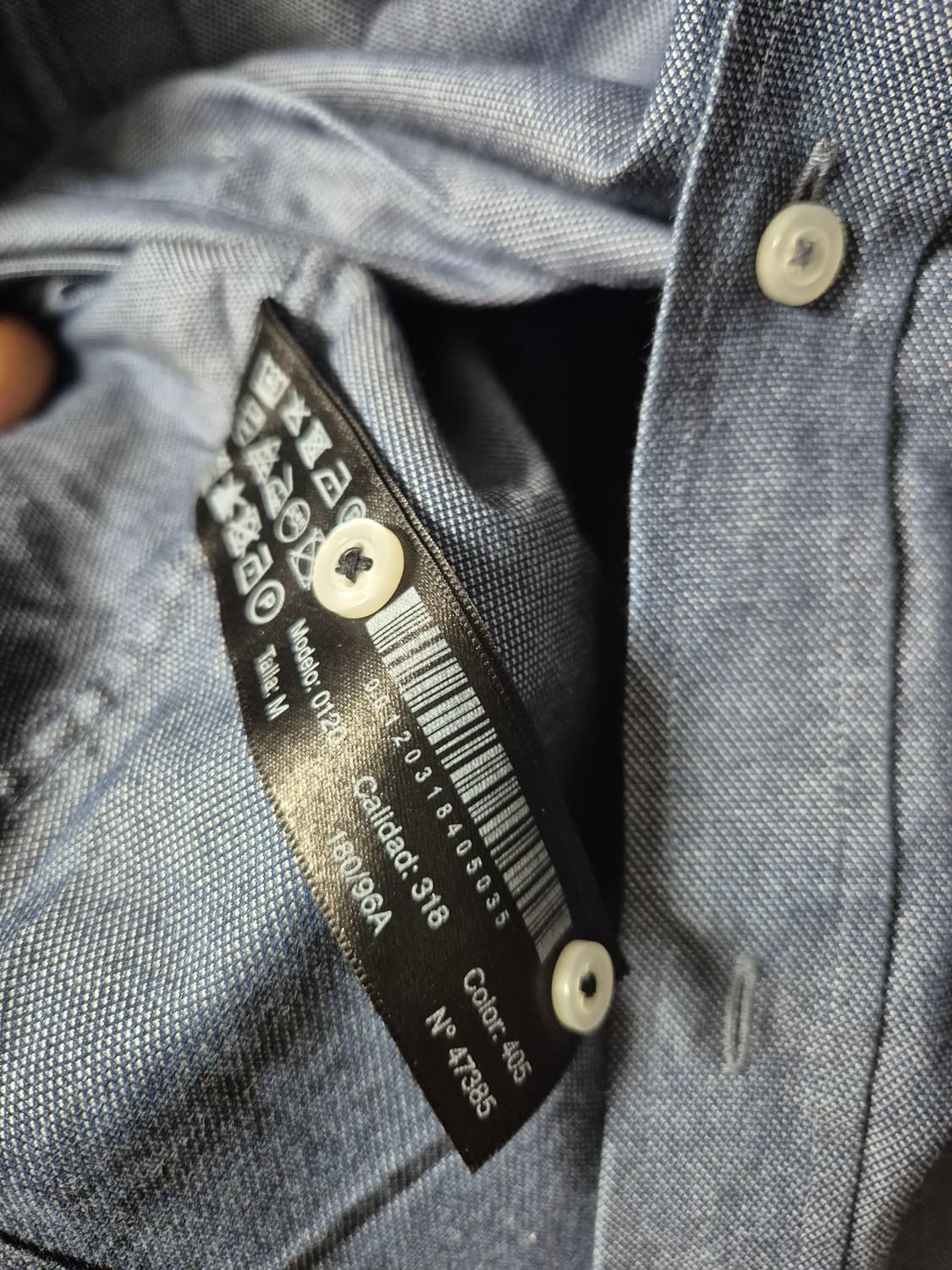 (새제품) 마시모두띠 남성 셔츠 블루 M  상품이미지5