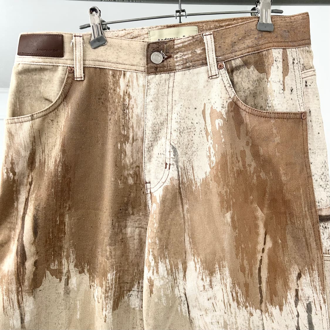 앤더슨벨 토우니 베이지 프린트 데님 팬츠 상품이미지6