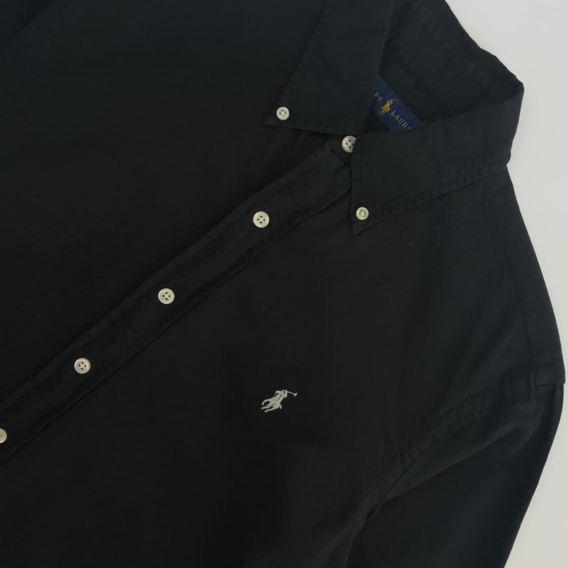 Polo  폴로 랄프로렌 자수 블랙 코튼 셔츠  상품이미지3