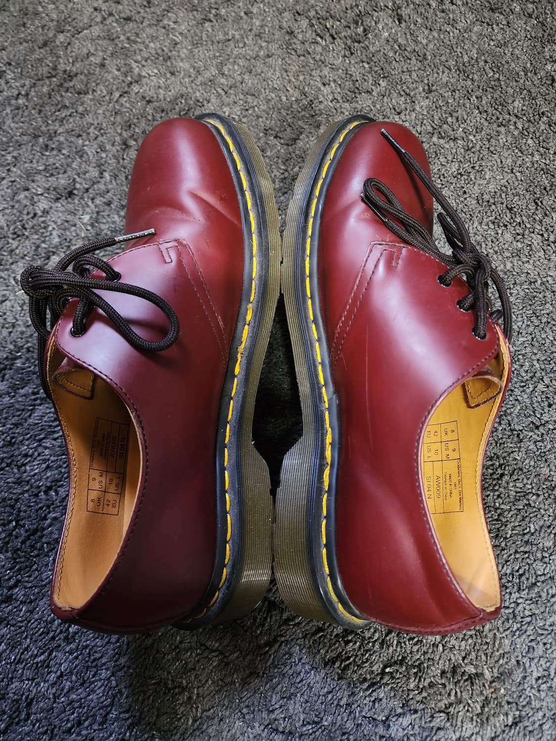 닥터마틴 1461 버건디 EU42 270 상품이미지7