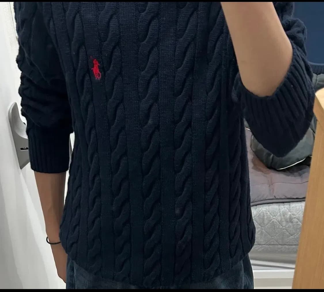 네이비 폴로니트 상품이미지3