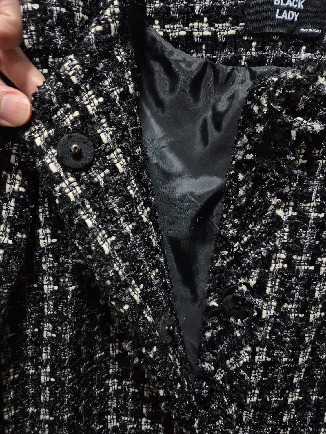 블랙레이디 트위드 자켓 상품이미지4