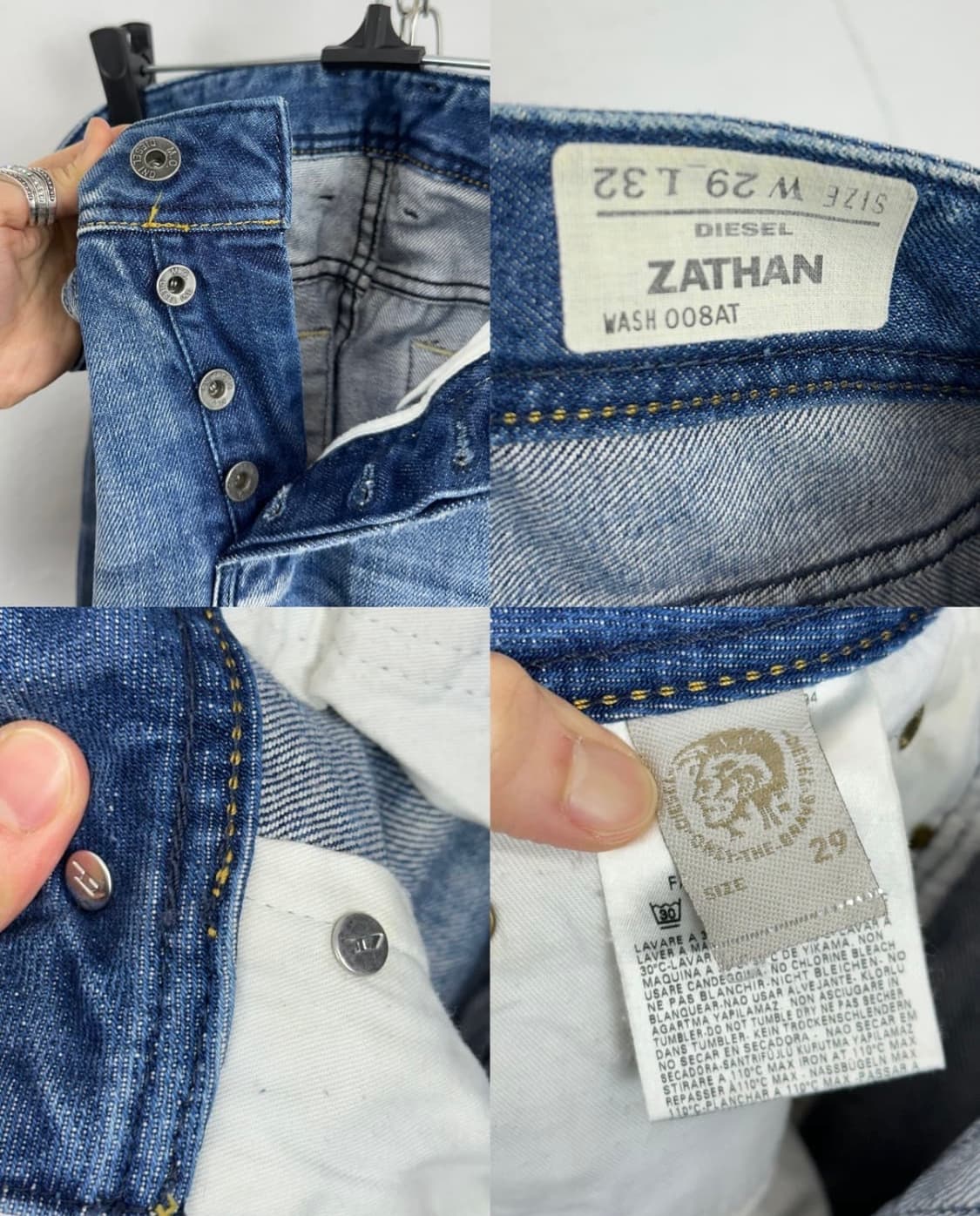 Diesel Distressed Indigo Bootcut Denim 상품이미지10