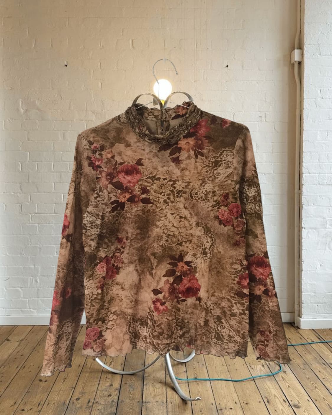 vintage flower pattern top 상품이미지8