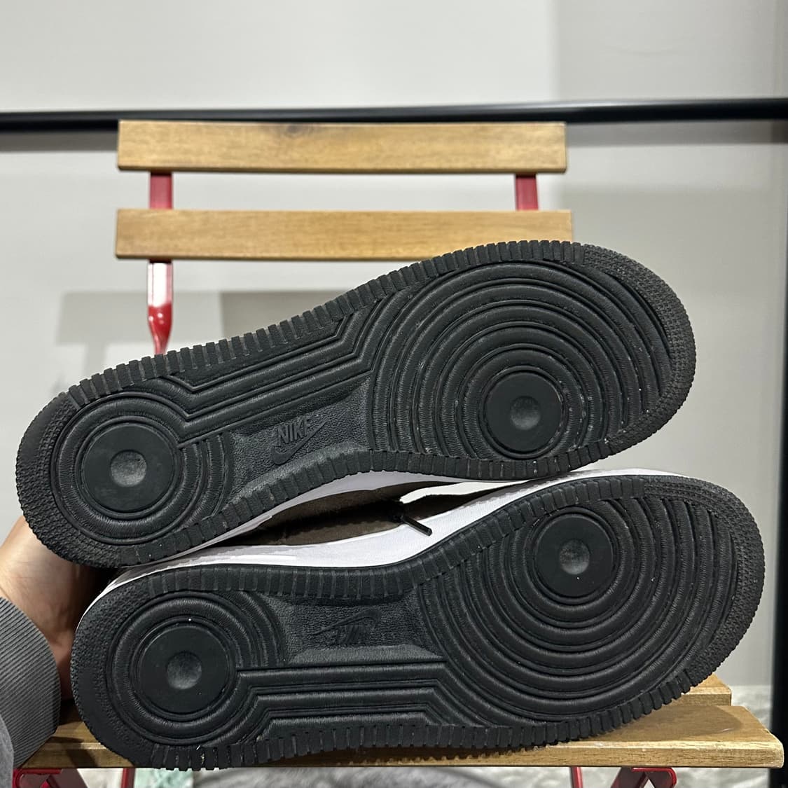 300) 나이키 운동화 남성 남자 신발 에어포스 07 하이 머쉬룸 상품이미지6