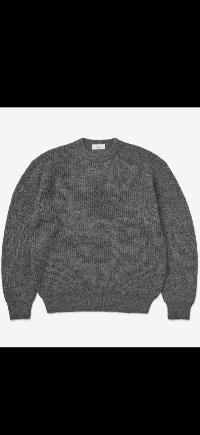 베르노  [Casual] Alpaca crew-neck knit Gray 상품이미지1