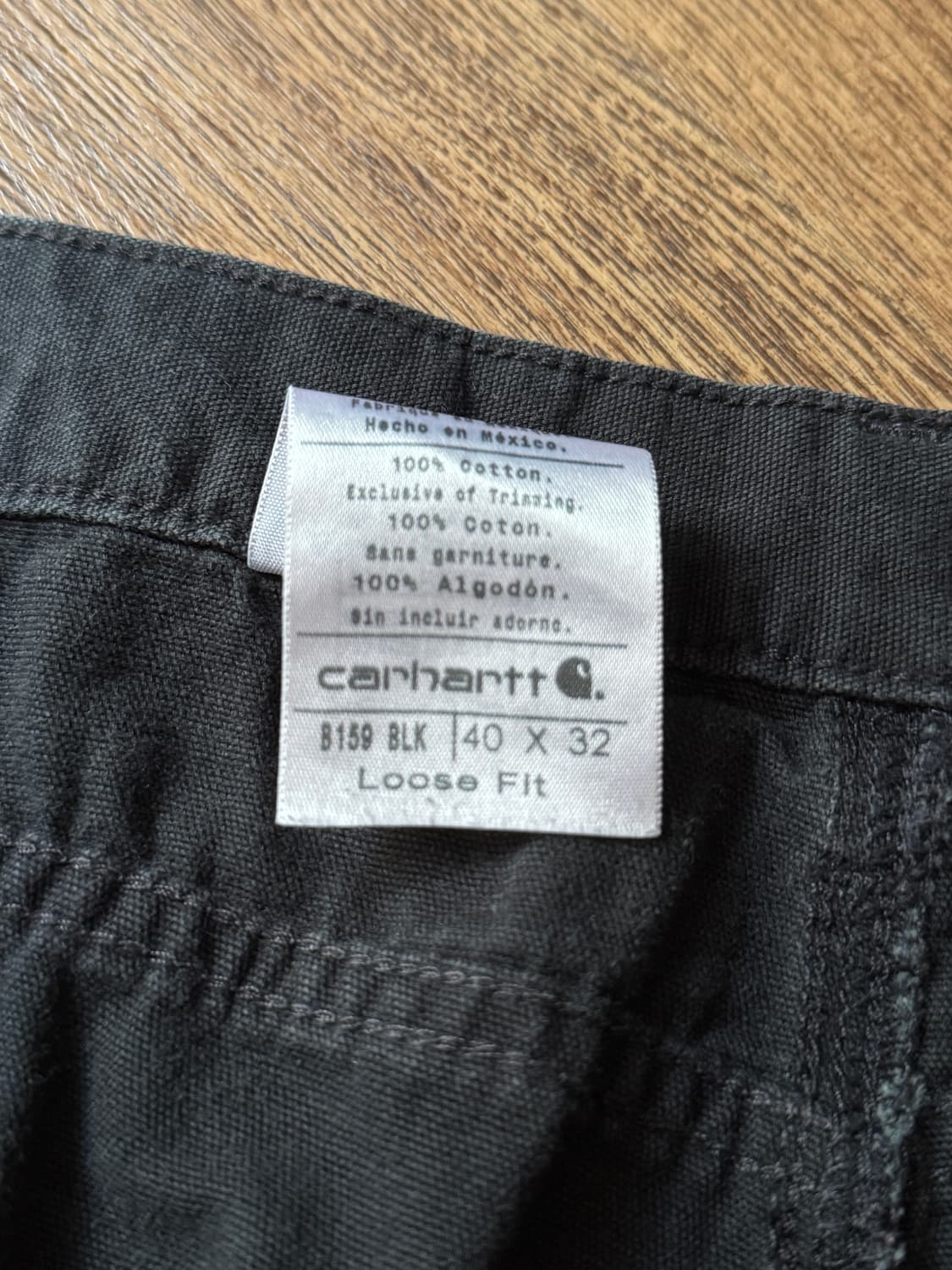 [40]칼하트 USA 빈티지 워싱 블랙 싱글니 카펜터 워크 팬츠 상품이미지6