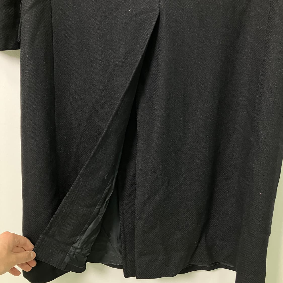 7-80's 올드 구찌 블랙 더블 브레스티드 코트 48 상품이미지6
